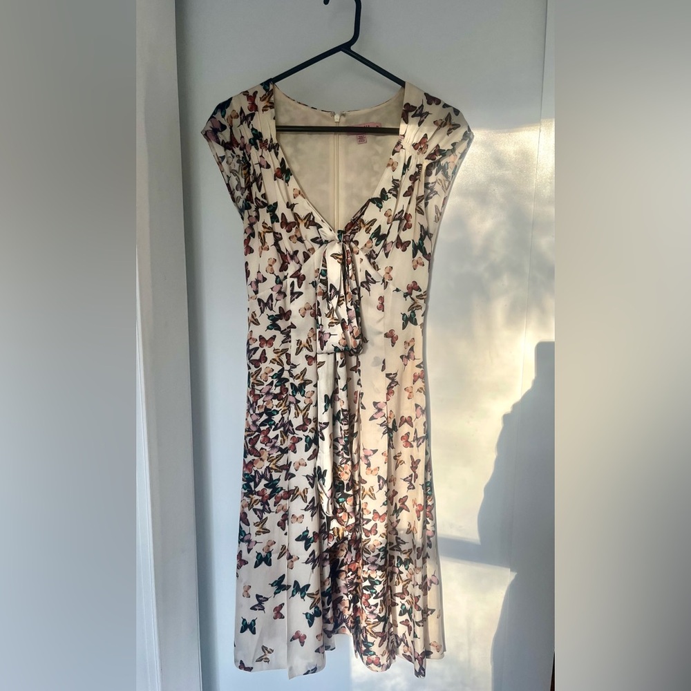 Ted Baker Cream and Pink Dress